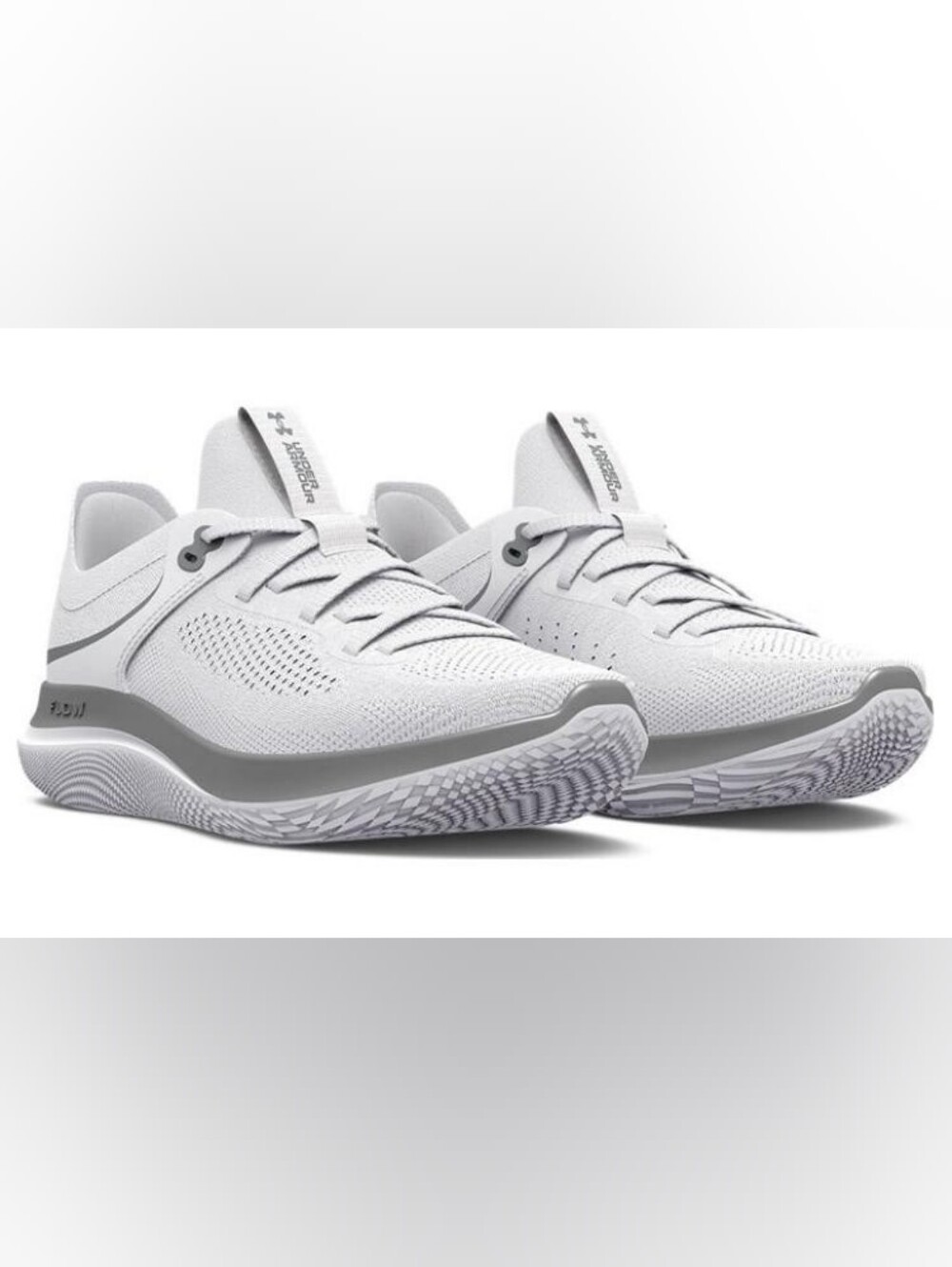 Under Armour-(WMNS) Flow Synchronicity 'White/Metallic Silver' Running Sneakers